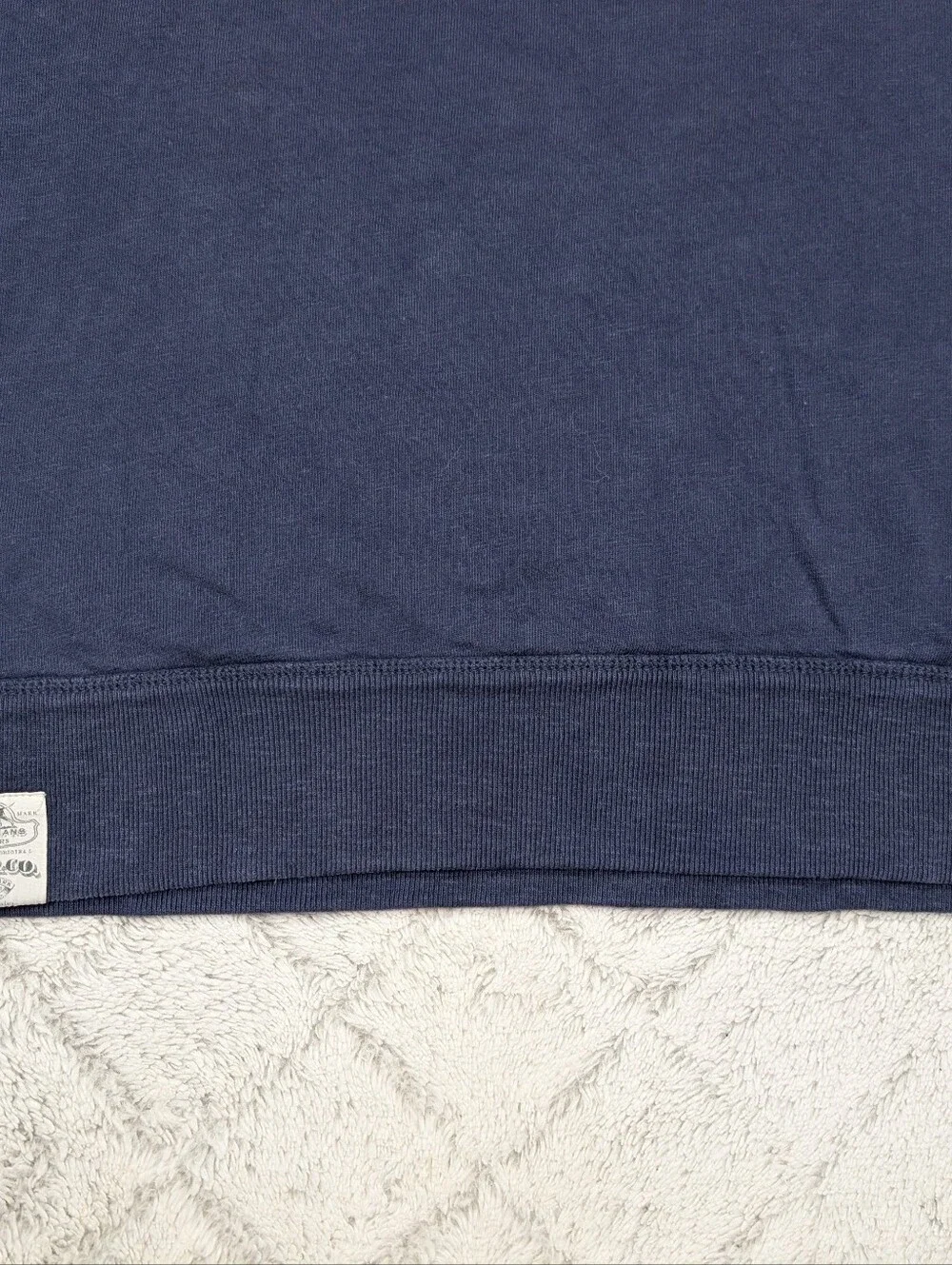 Vtg Polo Ralph Lauren Sweatshirt Mens M Blue Thermal Sportsman Crewneck Reverse